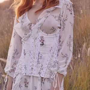 lillie chiffon corset dress